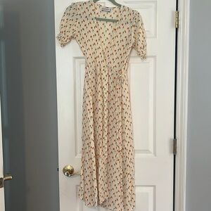 Faithfull the brand floral wrap dress